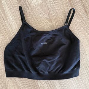 Gymshark Black flex strappy sports bra Sz L